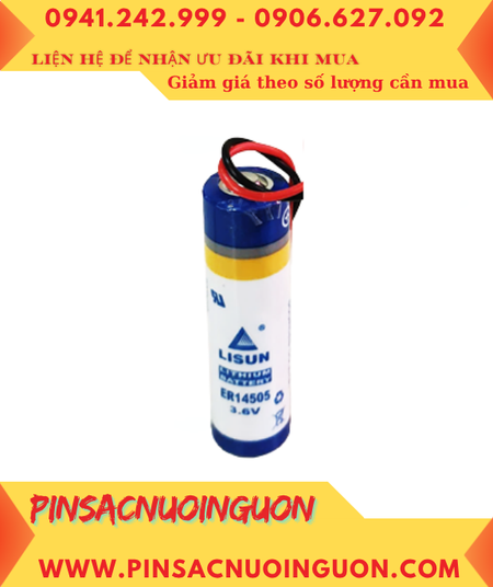 Lisun ER14505 (Zắc Ph2.0-2P); Pin nuôi nguồn Lisun ER14505 lithium 3.6v AA 2600mAh chính hãng