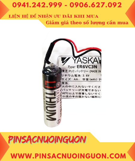 Yaskawa ER6VC3N (chuẩn Châu Âu EU) Pin nuôi nguồn lithium 3.6v AA 2000mAh, Xuất xứ Nhật
