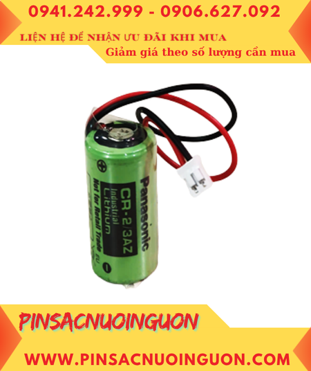 Panasonic CR-2/3AZ (Zắc PH2.0); Pin nuôi nguồn PLC Panasonic CR-2/3AZ lithium 3v 1600mAh (Nhật)