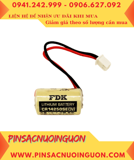 FDK CR14250SE; Pin nuôi nguồn PLC FDK CR14250SE 1/2AA 850mAh (Zắc trắng) /Xuất xứ NHẬTFDK CR14250SE; Pin nuôi nguồn PLC FDK CR14250SE 1/2AA 850mAh (Zắc trắng) /Xuất xứ NHẬT