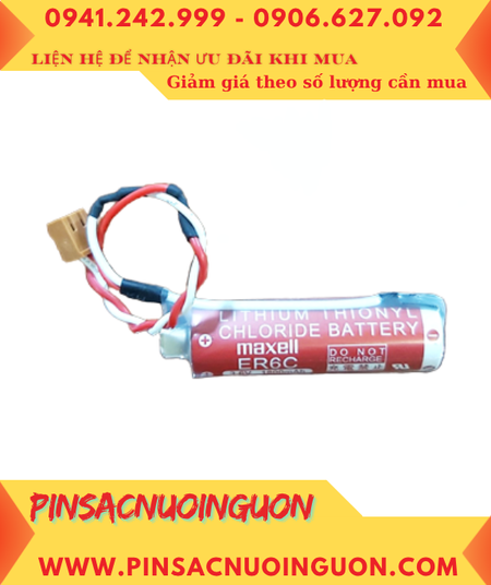 Pin Maxell ER6C _Pin ER6C; Pin nuôi nguồn PLC Maxell ER6C lithium 3.6v AA 1800mAh _Xuất xứ Nhật