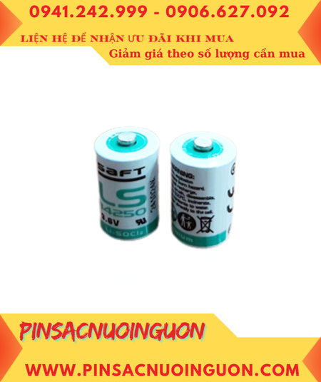Pin Saft LS14250 _Pin đầu dò máy phay Saft LS14250 lithium 3.6v 1/2AA 1200mAh chính hãng