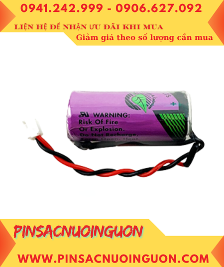 Tadiran TL-4955 (Zắc trắng); Pin nuôi nguồn Tadiran TL-4955 lithium 3.6v 2/3AA 1450mAh _Xuất xứ Israel