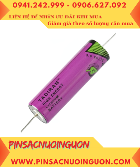 Tadiran TL-5903 (Trục 2 chấu hàn), Pin nuôi nguồn PLC Tadiran TL-5903 LITHIUM 3.6v AA2400mAh _Made in Israel