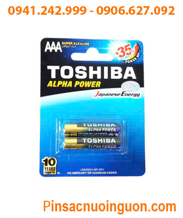 Toshiba Alpha LR03GCH BP-2PV; Pin AAA 1.5v Super Alkaline Toshiba Alpha LR03GCH BP-2PV _Vỉ 2viên