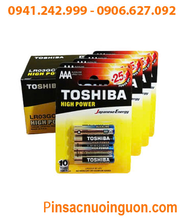 COMBO MUA 01Hộp 12vỉ (48viên) Pin AAA Toshiba LR03GCP BP-4PV High Power _Giá chỉ 396.000/Hộp 48viên