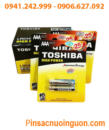 COMBO 2HỘP 24viên Pin AA 1.5v Alkaline Toshiba LR03GCP BP-2PV _Giá chỉ 239.000/Hộp 24viên