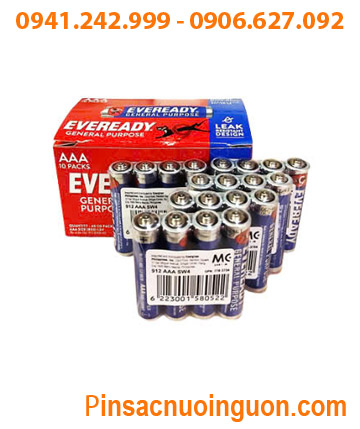 COMBO 01hộp=40viên Pin 1.5v Eveready 912 AAA SW4 /R03 Indonesia _Giá chỉ 95.000/Hộp 40viên