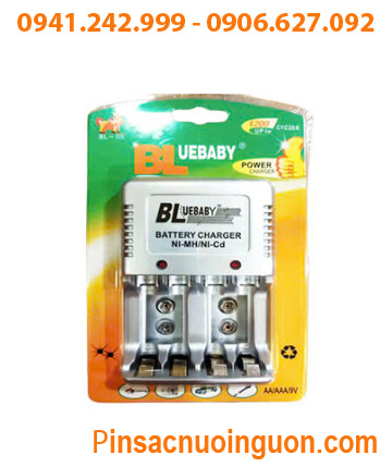BlueBaby BL-05; Máy sạc pin BlueBaby BL-05 với 04 rảnh (04 khe sạc) _sạc 02 đến 04 pin AA, AAA, 9v