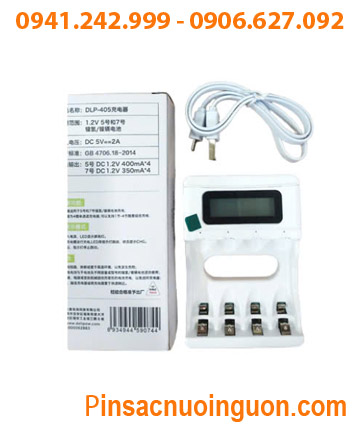 Delipow DLP-405 Máy sạc có màn hình LCD với 04 khe sạc, Mỗi lần sạc được 2-4 pin AA/AAA /Bảo hành 03 tháng