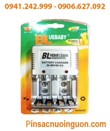 BlueBaby BL-05; Máy sạc pin BlueBaby BL-05 với 04 rảnh (04 khe sạc) _sạc 02 đến 04 pin AA, AAA, 9v