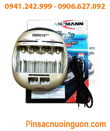 Ansman Energy 8Plus; Máy sạc pin Ansman Energy 8Plus _Sạc đa năng tất cả các cỡ Pin AA-AAA-C-D-9v
