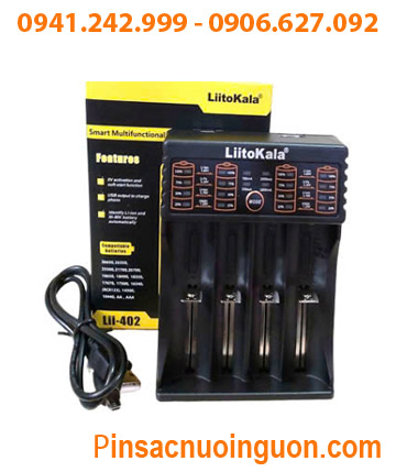 Liitokala Lii-402, Máy Sạc Liitokala Lii-402 (04 rảnh sạc pin 18650 26650 123A 26650,...và NiMh 1.2V A AA AAA)