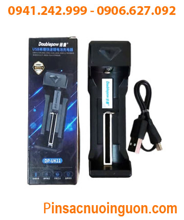 DoublePow DP-UK11 Bộ sạc 01viên pin tự ngắt báo đèn khi đầy - sạc pin 3,7V 18650, 16340, 14500, 26650,21700...