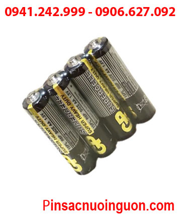GP Supercell 15PL-2S4, Pin tiểu AA 1.5v GP Supercell 15PL-2S4 /Pin AA R6P SuperHeavy Duty (Loại Gói 4viên)
