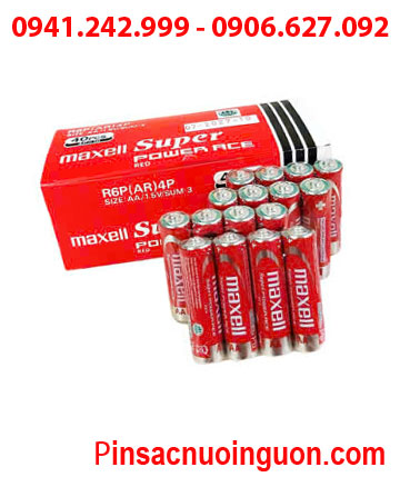 COMBO 1HỘP=40viên Pin AA 1.5v Maxell R6P(AR)4P SUM-3 Super Power ACE _Giá chỉ 109.000đ/ Hộp