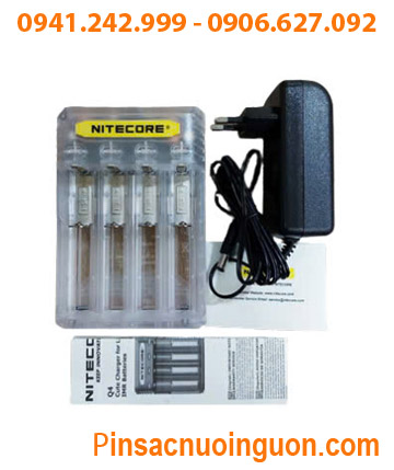 Nitecore Q4; Máy sạc pin Lithium Nitecore Q4 _Sạc được 1,2,3,4 Pin 18650, 14500, 18350, 16340, CR123A,. (tự ngắt khi sạc đầy).