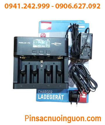 Máy sạc Ansman Powerline 5Pro _ Sạc pin AA-AAA-C-D-9v _màn hình LCD _Đo dung lượng _tự tắt điện khi sac đầy