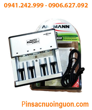 Máy sạc pinAnsman Photocam V đa năng _ sạc được 1,2,3,4 pin AA,AAA,C,D,9v _tự ngắt nguồn báo đèn