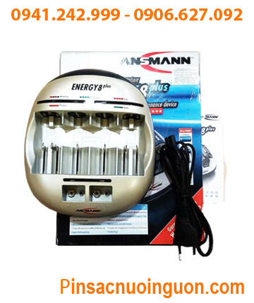 Máy sạc pin Ansman Energy 8Plus _Sạc đa năng tất cả các cỡ Pin AA-AAA-C-D-9v _tự ngắt nguồn khi sạc đầy pin