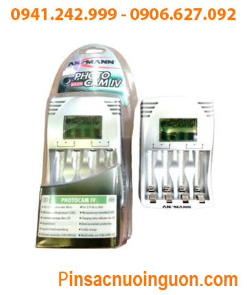 Ansman PhotoCam IV _ Máy sạc pin PhotoCam V (sạc 2-4 pin AA, AAA) có màn hình LCD _tự ngắt khi pin đầy