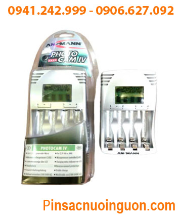 Máy sạc pin AA-AAA Ansman PhotoCam IV _có màn hình LCD_Sạc 2-4 pin AA-AAA _tự ngắt nguồn chuyển đèn báo