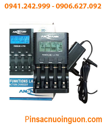 Ansman Powerline 4.2 Pro _Bộ sạc pin AA, AAA có Màn hình LCD, Đo dung lượng pin, Xả Pin _PHIÊN BẢN MỚI