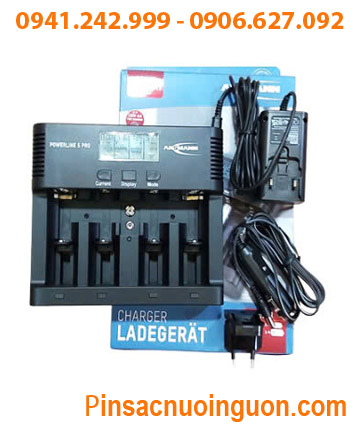 Powerline 5Pro; Máy sạc Ansman Powerline 5Pro _ Sạc pin AA-AAA-C-D-9v, màn hình LCD _Đo dung lượng pin _ Xả pin