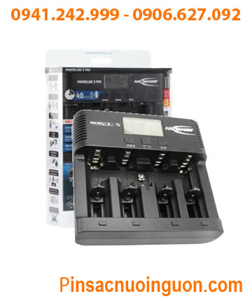 Powerline 5Pro; Máy sạc Ansman Powerline 5Pro _ Sạc pin AA-AAA-C-D-9v _Có màn hình LCD _Đo dung lượng pin