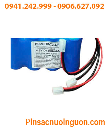 Pin sạc 4.8V-D4500mAh, Pin nuôi nguồn PLC 4.8V-D4500mAh, Pin sạc công nghiệp 4.8V-D4500mAh chính hãng