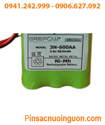 GREPOW 3N-600AA, Pin nuôi nguồn GREPOW 3N-600AA (Pin sạc NiMh 3.6v 600mAh) chính hãng /X.xứ Liên doanh