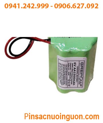 Pin nuôi nguồn 6V-AA1500mAh, Pin sạc 6v-AA1500mAh, Pin sạc NiMh 6v-AA1500mAh chính hãng