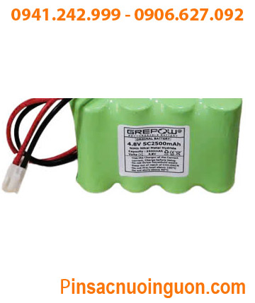 Pin nuôi nguồn 4.8v-SC2500mAh, Pin sạc NiMh 4.8v-SC2500mAh, Pin sạc 4.8v-SC2500mAh chính hãng
