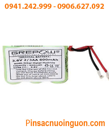 Pin nuôi nguồn 3.6v-2/3AA-600mAh, Pin sạc 3.6V-2/3AA-600mAh, Pin sạc NiMh 3.6V-2/3AA-600mAh chính hãng