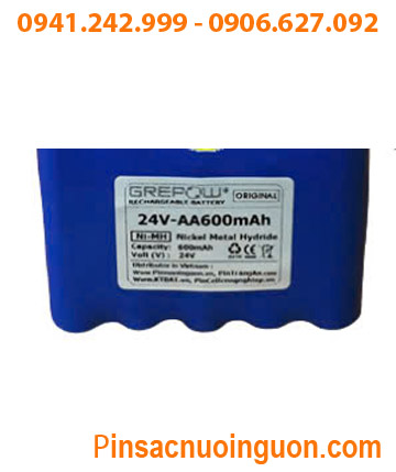 Pin nuôi nguồn 24v-AA600mAh, Pin sạc NiMh 24v-AA600mAh, Pin sạc công nghiệp GREPOW 24v-AA600mAh