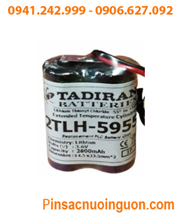 Tadiran 2TLH-5955 (2 viên ghép đôi /Loại pin chịu nhiệt cao) Lithium 3.6v 2800mAh chính hãng