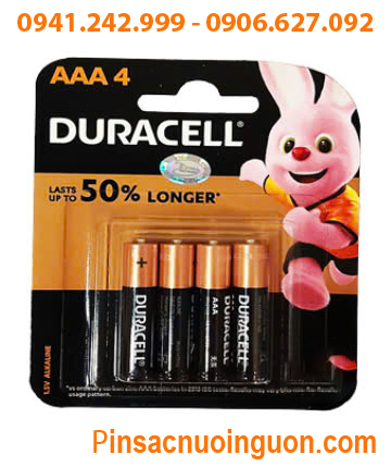 Duracell LR03 MN2400B4, Pin AA 1.5v alkaline Duracell LR03 MN2400B4 (Lasts up to 50% longer) /Vỉ 4viên