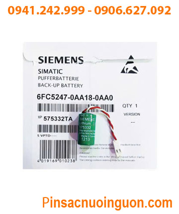 Siemens 575332; Pin nuôi nguồn PLC Siemens 575332 lithium 3v 1/2AA 950mAh _Made in Germany