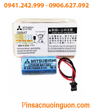 Mitsubishi Q6BAT CR17335SE-R; Pin nuôi nguồn Mitsubishi Q6BAT CR17335SE-R, Xuất xứ NHẬT