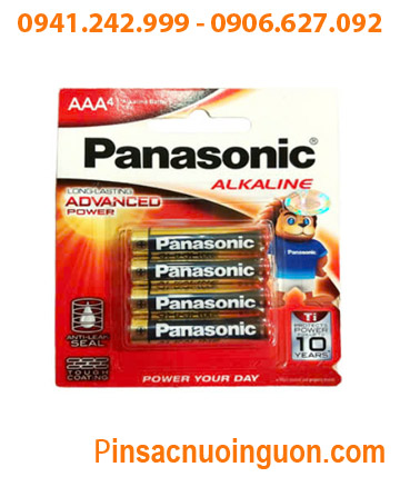 Panasonic LR03T/4B; Pin AAA 1.5v Alkaline Panasonic LR03T/4B Made in Thailand _Vỉ 4viên