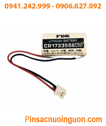 FDK CR17335SE (Zắc PLC); Pin nuôi nguồn PLC FDK CR17335SE 1800mAh chính hãng, Xuất xứ NHẬT