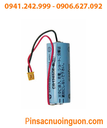 Sanyo CR17450E-R; Pin nuôi nguồn PLC Sanyo CR1745SE-R 2200mAh lithium 3v, Xuất xứ NHẬT