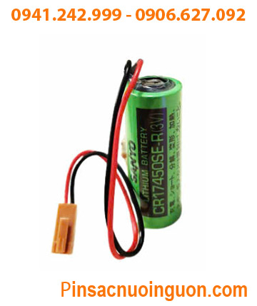 Sanyo CR17450SE-R (Zắc JEA); Pin nuôi nguồn PLC Sanyo CR17450SE-R 2200mAh, Xuất xứ NHẬT