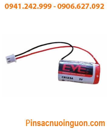 EVE CR123A (ZẮC CẮM), Pin nuôi nguồn PLC EVE CR123A (BR17335) lithium 3V chính hãng
