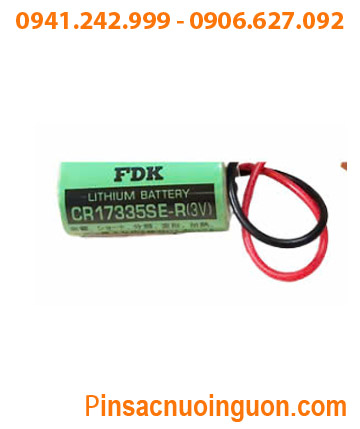 FDK CR17335SE-R; Pin nuôi nguồn PLC FDK CR17335SE-R lithium 3v 2/3A 1800mAh _Made in Japan