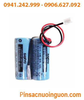 Sanyo 2CR17450E-R (2viên ghép đôi); Pin nuôi nguồn Sanyo 2CR17450E-R-CN-10 4400mAh /X.xứ NHẬT