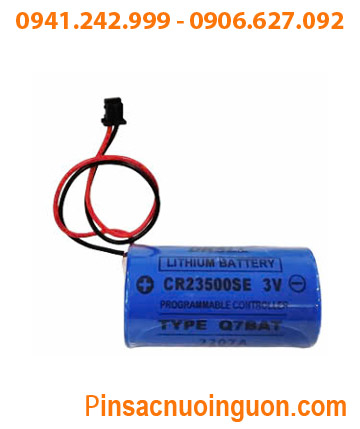 Pin Q7BAT _CR23500SE; Pin nuôi nguồn PLC Q7BAT CR23500SE lithium 3v 5000mAh chính hãng
