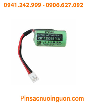 FDK CR14250SE-R (màu xanh, Zắc Trắng); Pin nuôi nguồn PLC FDK CR14250SE 1/2AA 850mAh /Xuất xứ NHẬT