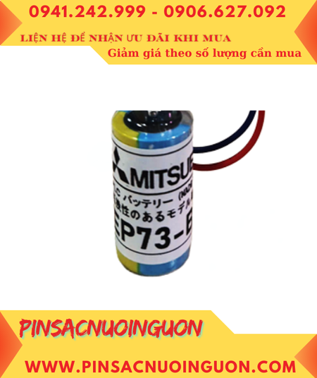 Mitsubishi EP73-BAT; Pin nuôi nguồn Mitsubishi EP73-BAT lithium 3.6v 2/3A 1800mAh _Xuất xứ Nhật
