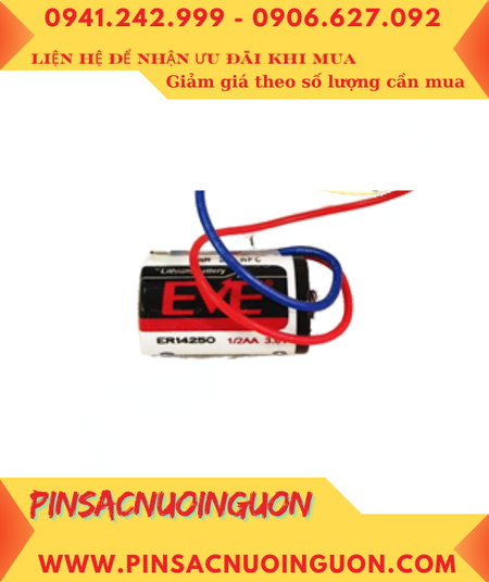 EVE ER14250; Pin nuôi nguồn EVE ER14250 lithium 3.6v 1/2AA 1200mAh chính hãng